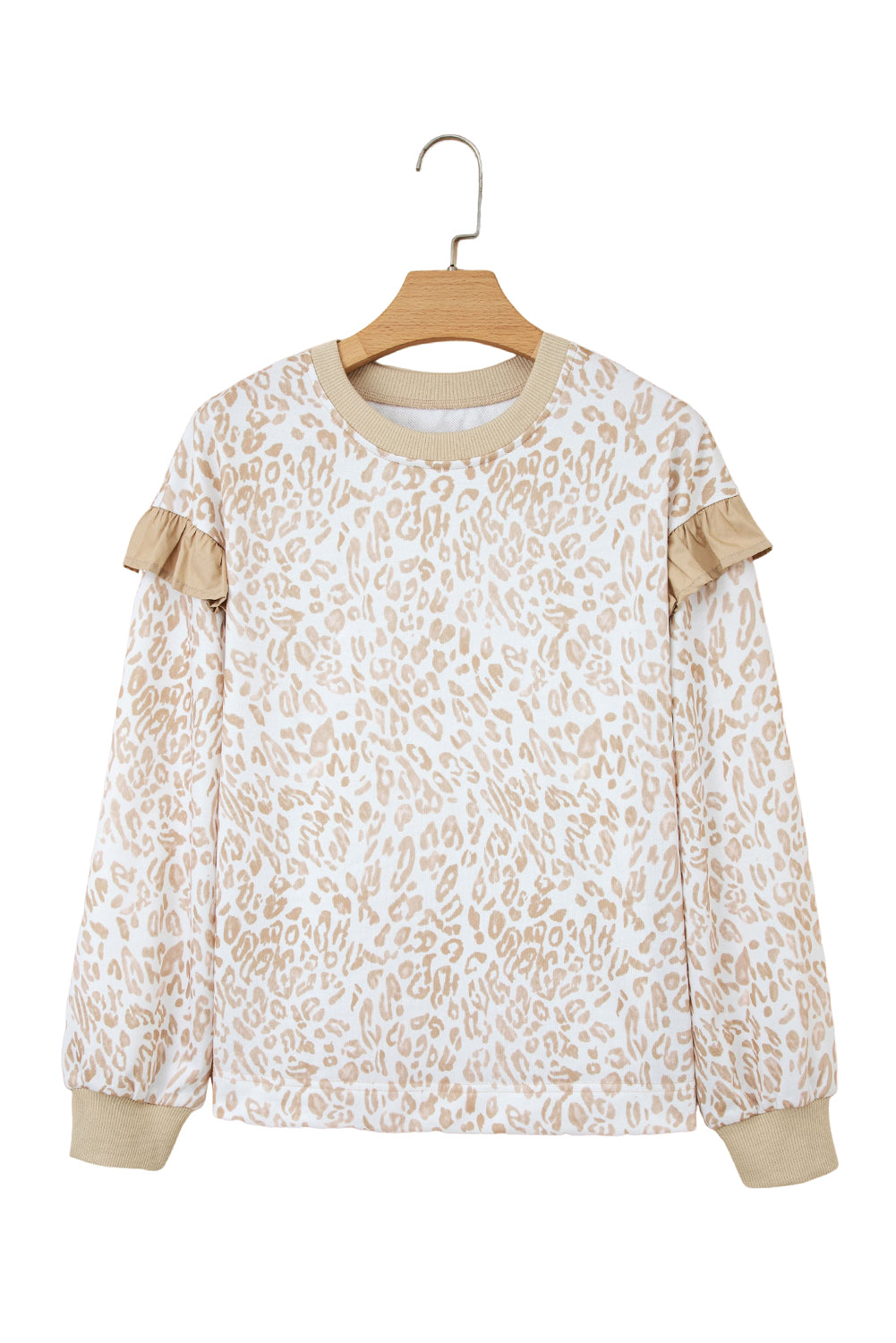Leopard Ruffle Sweatshirt