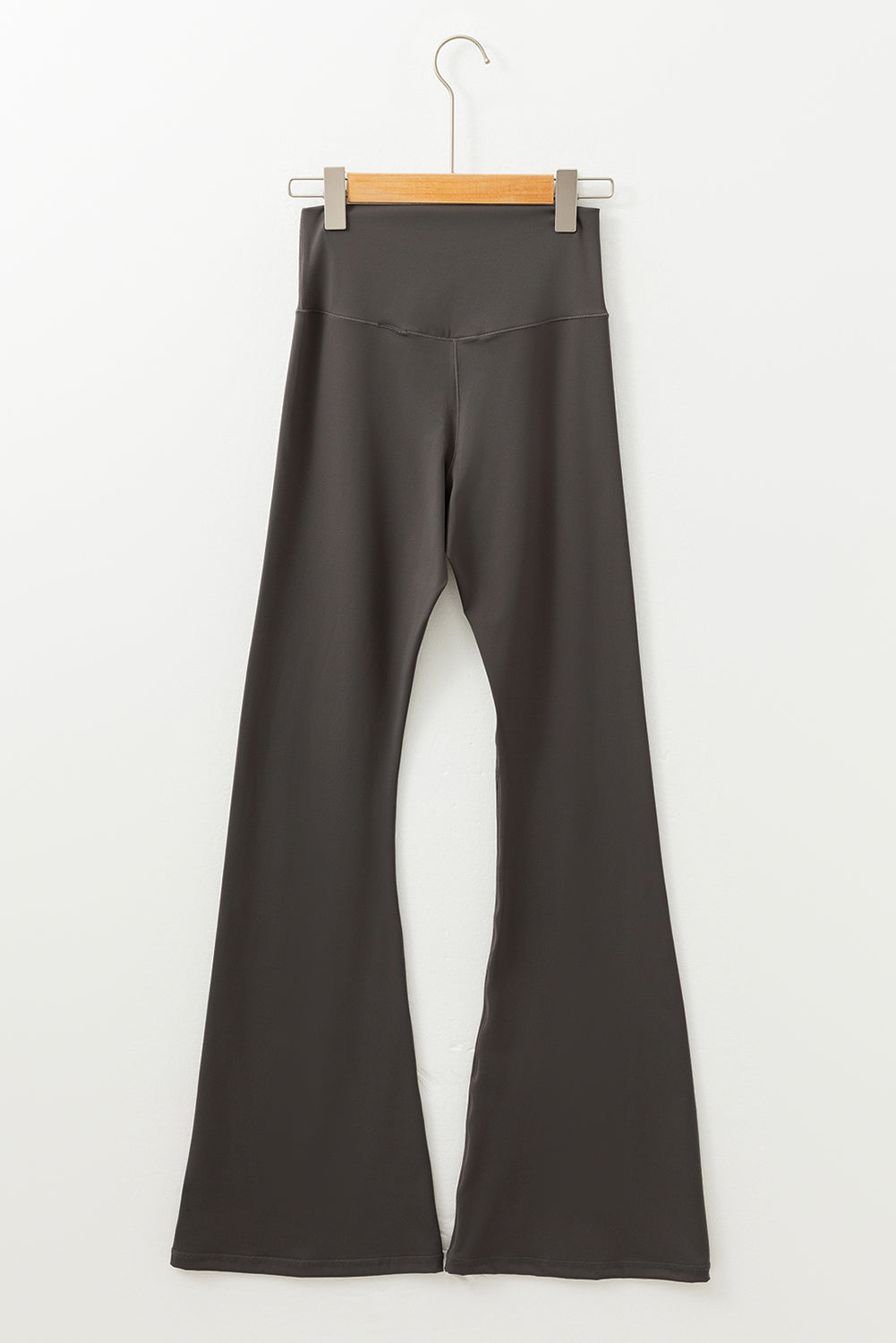Dark Grey V-Waist Flares