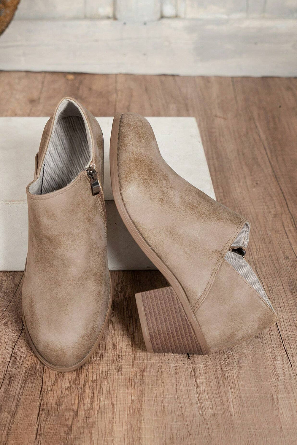 Philippine Gray Suede Boots