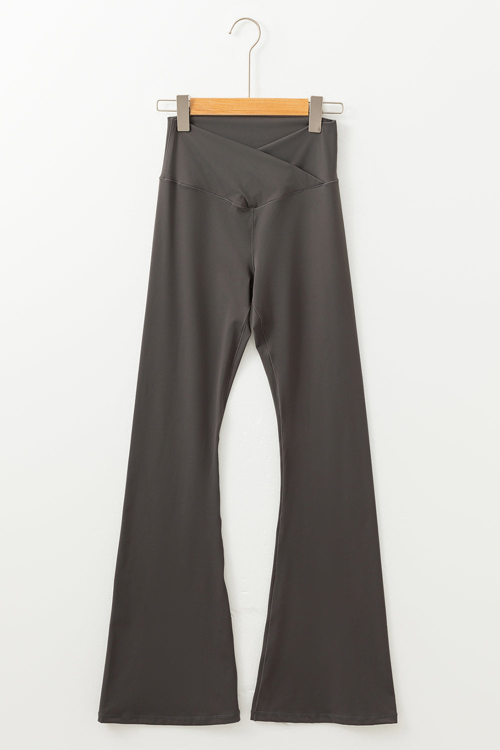 Dark Grey V-Waist Flares
